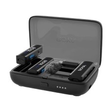Boya BOYALINK C2 Upgraded 3-in-1 Black Compact Wireless Microphone (1xRX, 2xTX)